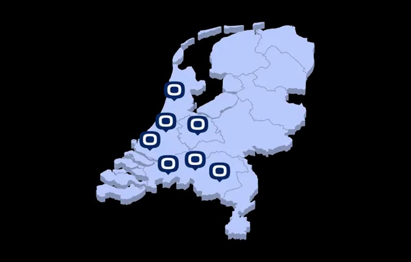 Werkgebied vanuit Katwijk