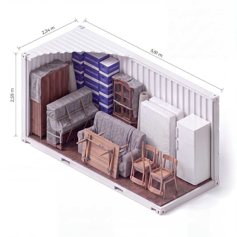 Opslagcontainer 37 m³