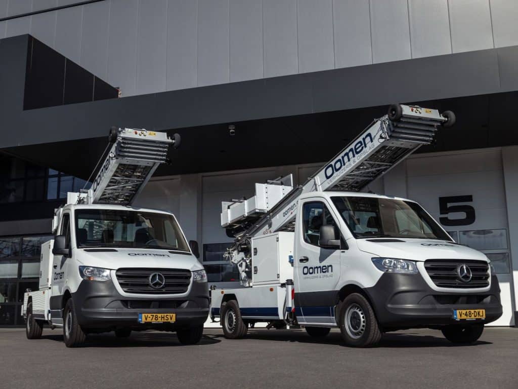 Oomen Verhuizers breidt liftwagenpark uit met hybride verhuisliften